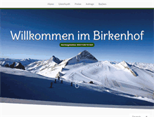 Tablet Screenshot of birkenhof-tux.at